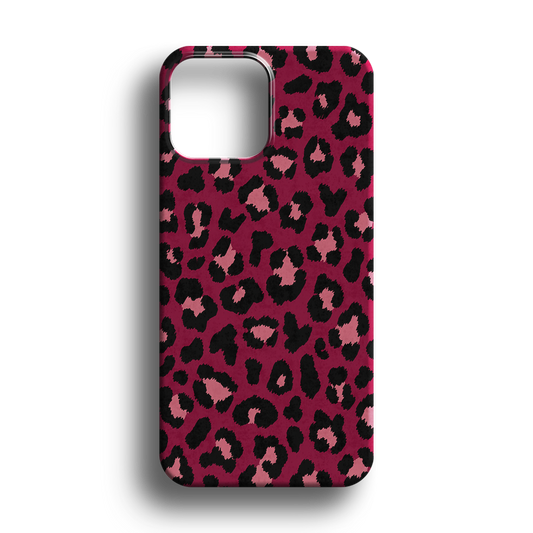 Bordo Leopar Premium Kılıf -1